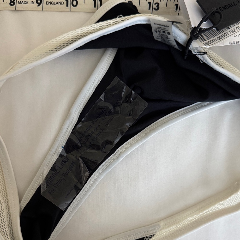 Kendall + Kylie Black and White Mesh Bikini Bottom size L - Picture 7 of 7